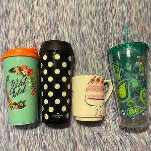 Kate Spade mug and tumbler